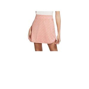 Nike Womens Large Dri-FIT Pink Peach Printed Golf Skirt Skort With Pockets